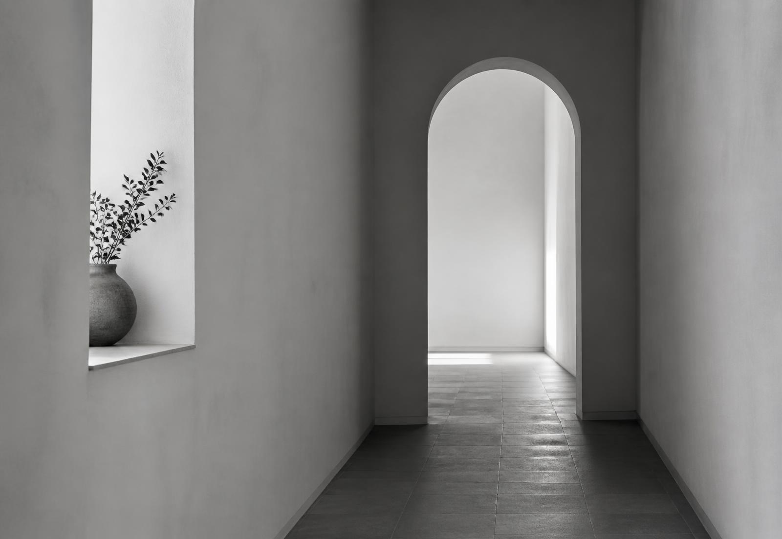 Quiet, light-filled minimal interior
